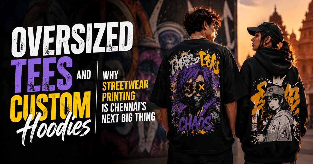 Oversized Tees and Custom Hoodies, Why Streetwear Printing Is Chennai's Next Big Thing